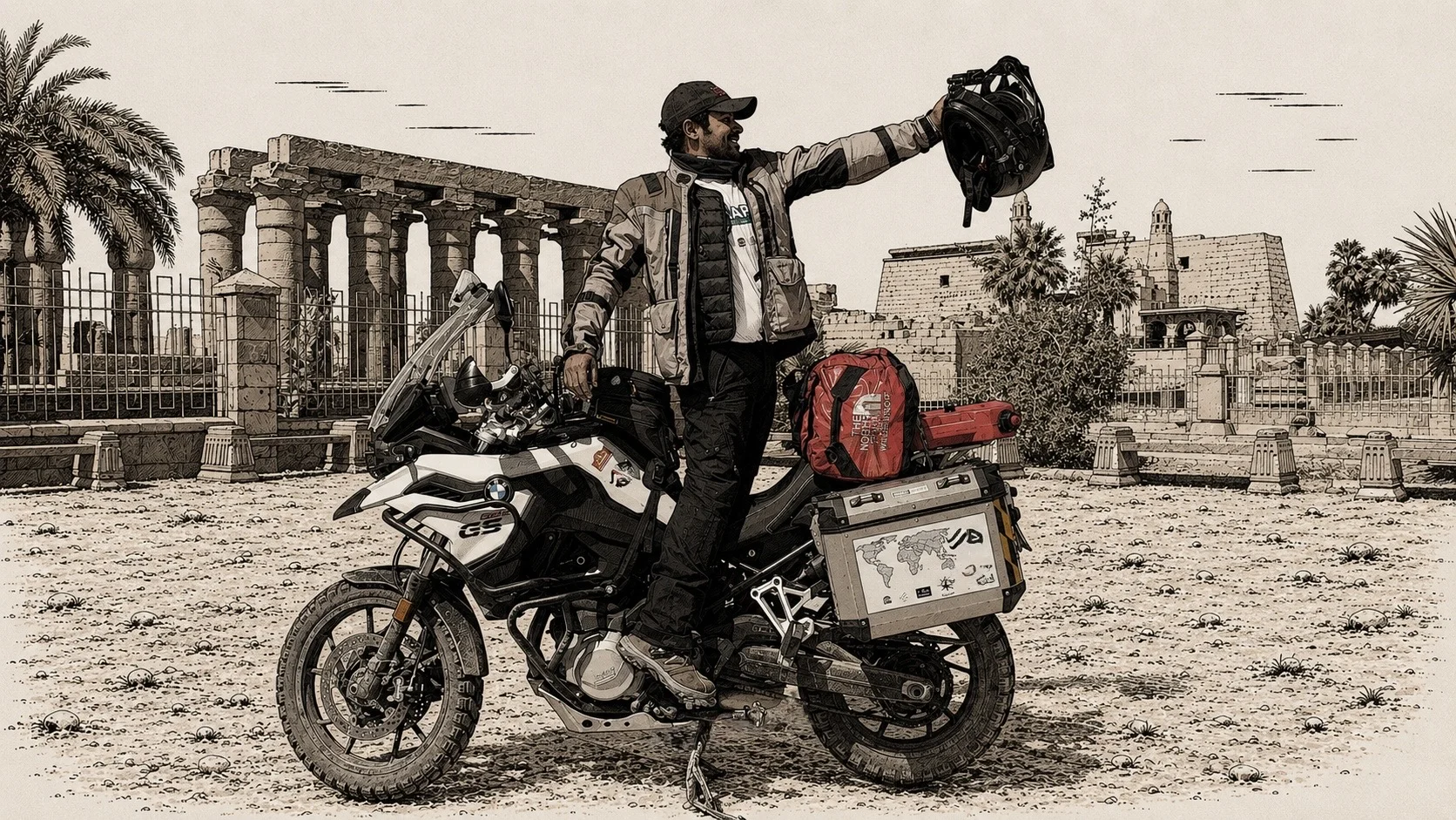 the motorcycle